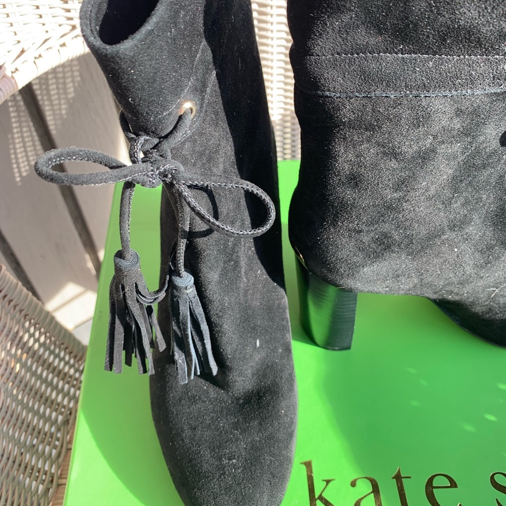 ♠️   Black Suede Boots from Kate Spade ♠️ - Picture 7 of 8